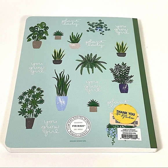 Fringe You Grow Girl Plant Lady Notebook - Picture 4 of 13